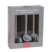Coffret écumoire louche et spatule gris - "Swinox"