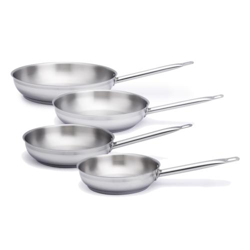 Set de 4 poêles inox 20/24/28/32cm 