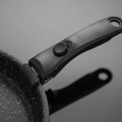 3 Casseroles aluminium 16/18/20cm - Amovible antiadhésif induction
