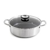 Sautoir 32cm triplex avec couvercle - "BlackSteel"