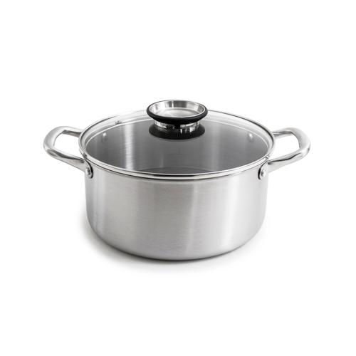  Marmite 24cm triplex avec couvercle - "BlackSteel"