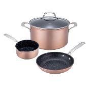 Set de 4 pices 28cm Greblon cramique - "Elgance"