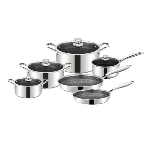 Batterie de cuisine - Set de 10 pièces  "Black Cube"