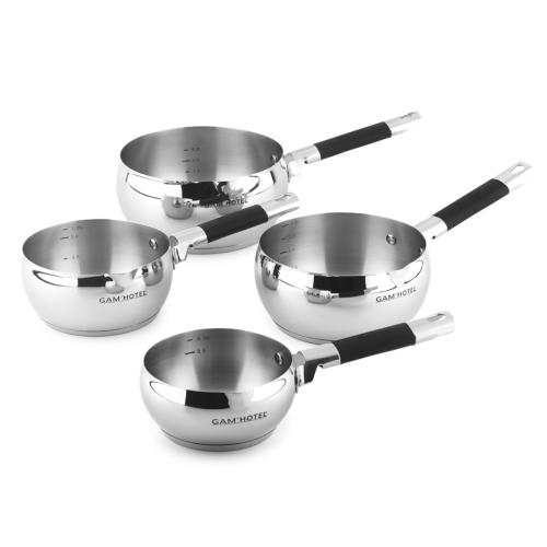 4 Casseroles 14/16/18/20cm  - Inox induction 