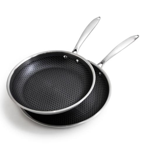 Set de 2 poêles 24/28cm triplex - "Black Cube"