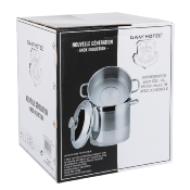 Couscoussier 28cm argenté - Inox induction