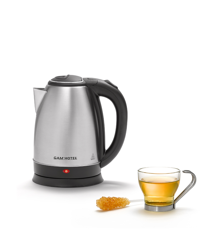 Gam'hotel - Bouilloire sans fil Inox 1,8L 