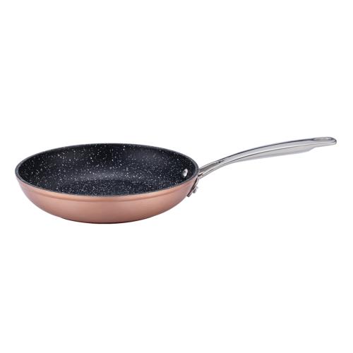 Poêle cuivré 28cm Greblon céramique - "Elégance"