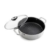 Sautoir 32cm triplex avec couvercle - "BlackSteel"