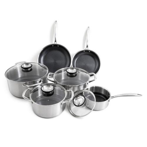 Set de 10 pièces triplex - "BlackSteel"