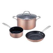 Set de 4 pices 24cm Greblon cramique - "Elgance"
