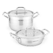 Batterie 4 pices inox