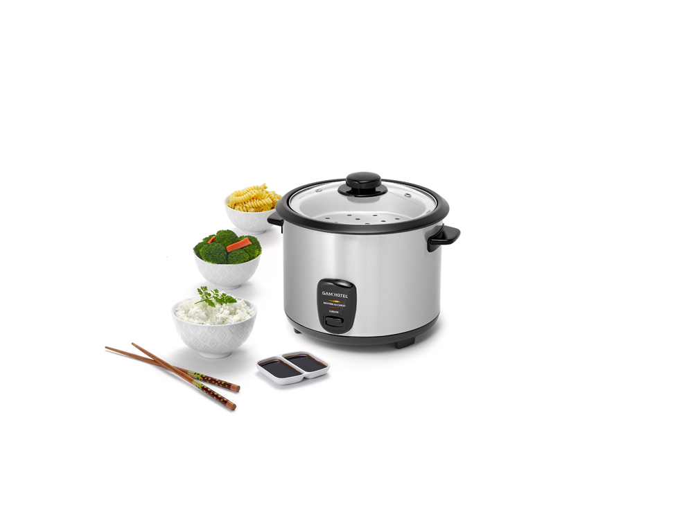 Gam'hotel - Cuiseur riz avec panier vapeur 1,8L 700W 
