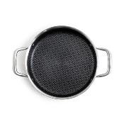 Sautoir 28cm triplex avec couvercle - "BlackSteel"
