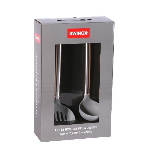 Coffret louche et spatule gris - "Swinox"