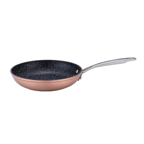 Poêle cuivré 24cm Greblon céramique - "Elégance"
