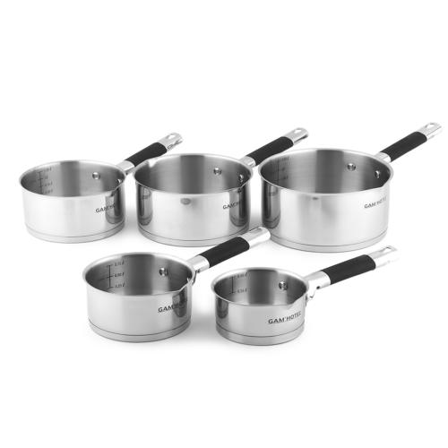 5 Casseroles 12/14/16/18/20cm - Inox induction 