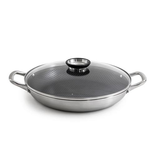 Plat à paëlla 32cm triplex avec couvercle - "Black Cube"