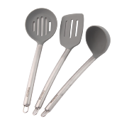 Coffret écumoire louche et spatule gris - "Swinox"