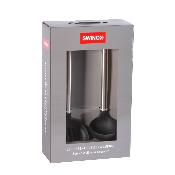 Coffret louche et spatule noir - "Swinox"